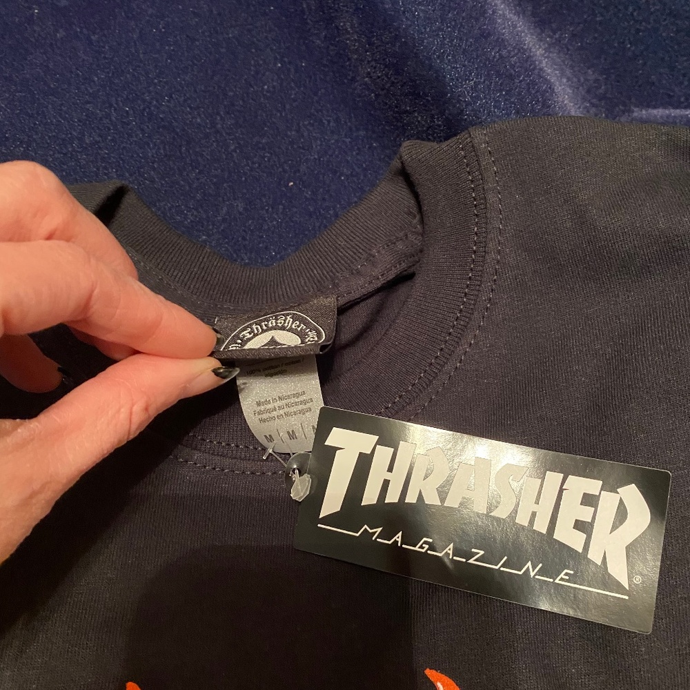 Brand new thrashers long sleeve shirt wrestling shoes